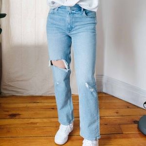 Abercrombie 90s straight ultra high rise